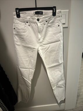 KUT from the Kloth White High-Rise Jeans